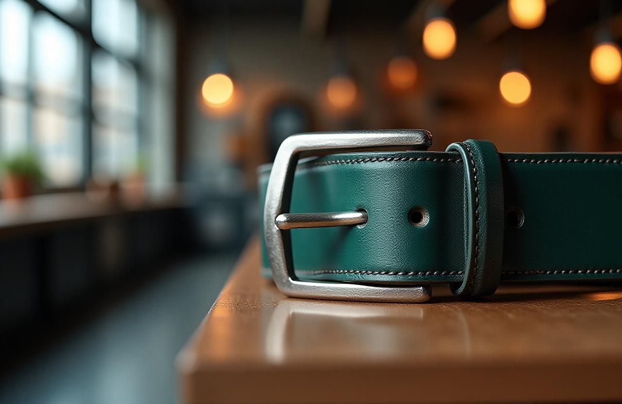 Crafting durable belts at our New York workshop